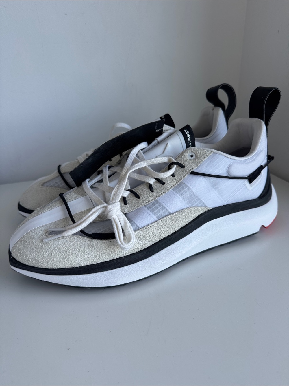 Yohji Yamamoto Y-3 White and Black Men's Sneakers - Picture 4 of 17